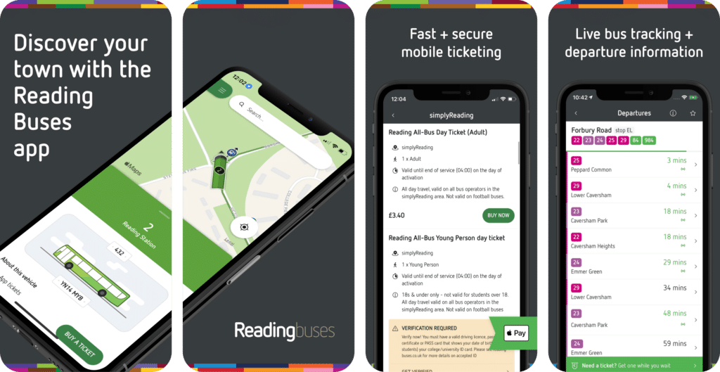 The Reading Buses app listing in the App Store.