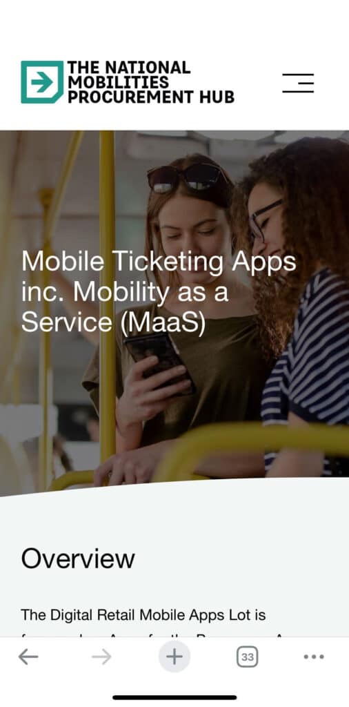 SAM Framework 6 - Mobile Ticketing Apps