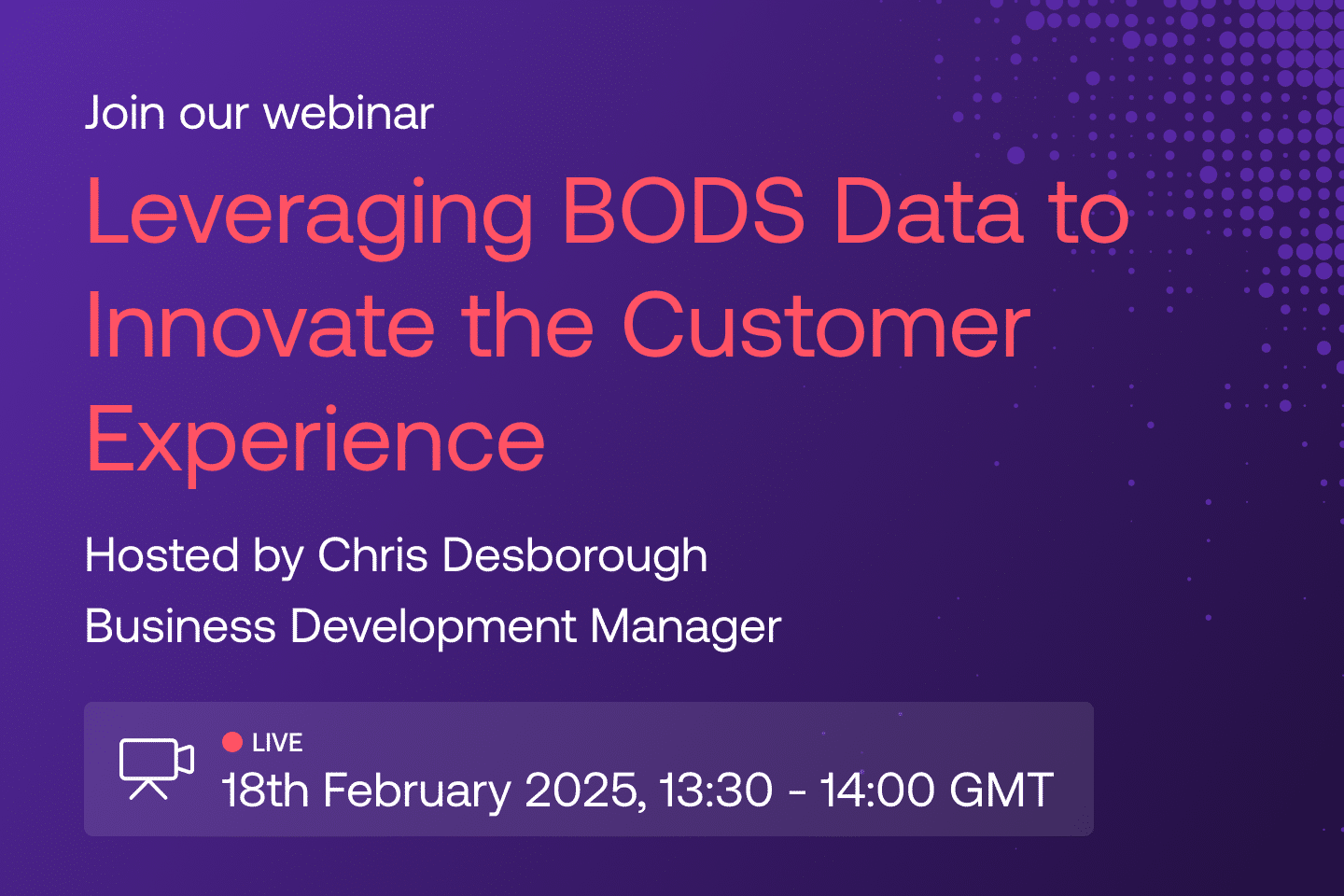 Leveraging BODS Data to Innovate the Customer Experience