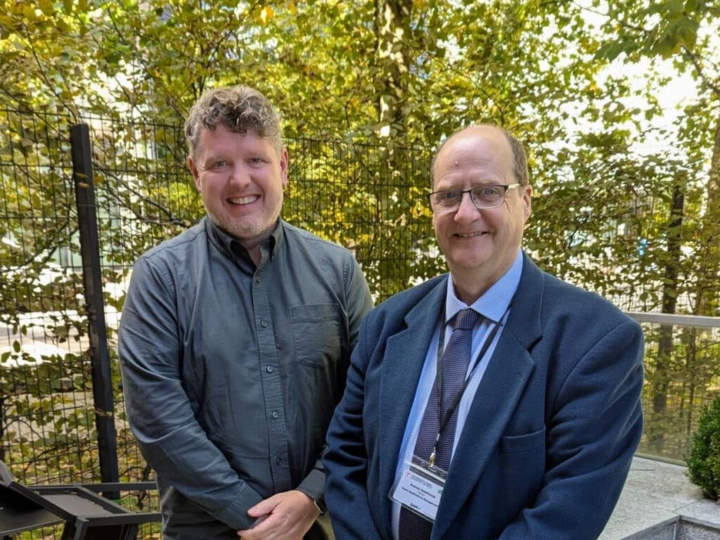 Left to Right: Greg Hepworth, CTO at Passenger and Dr Andrew Seedhouse, Chairman at Smart Applications Management