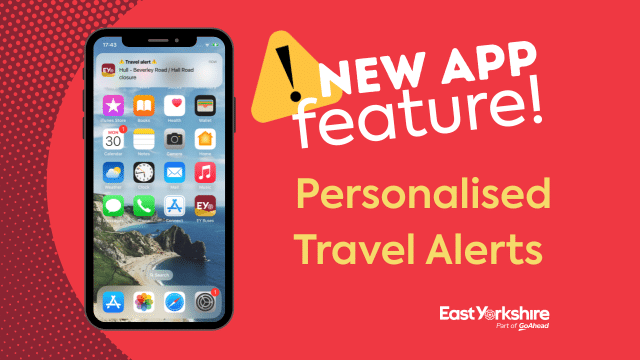 New app feature! Personalised Travel Alerts